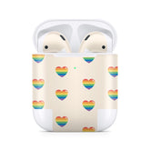Hearts Apple Airpod Skins, Beige Airpods Sticker for airpods 1 & 2 Vinyl 3m, Airpods skin earbuds, Airpods Protective Full wrap Cover - Tackydesign